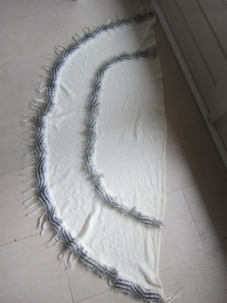 stola pashmina sjaal shawl omslagdoek chique met nep bont, Maat 46/48 (XL) of groter, Ophalen of Verzenden, Sjaal, Onbekend
