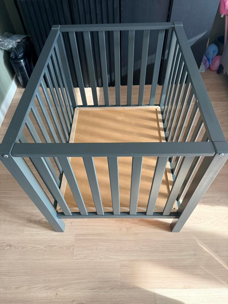 Box Casper Donkergrijs, Kinderen en Baby's, Boxen, Ophalen, Gebruikt, Rechthoekig, In hoogte verstelbaar