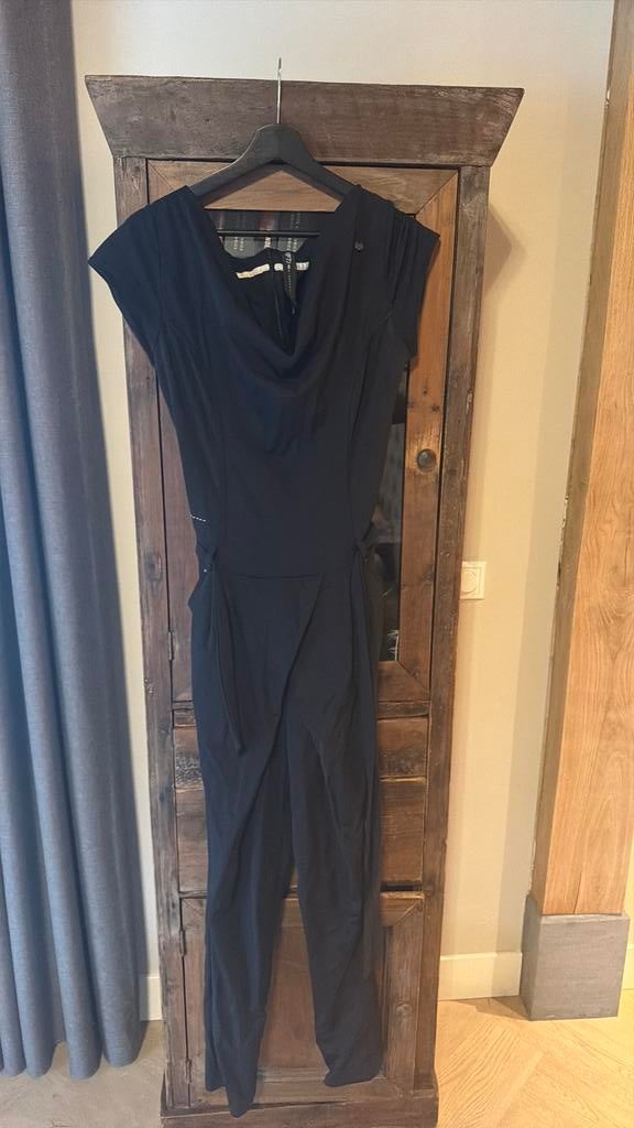 Supermooie jumpsuit zip 73 maat l donkerblauw, Kleding | Dames, Ophalen of Verzenden, Zo goed als nieuw, Maat 38/40 (M), Blauw