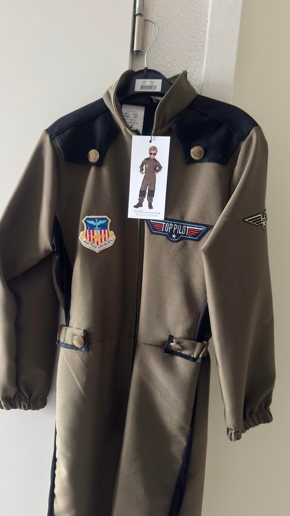 Nieuw Kinder Piloot Kostuum - Maat 140, Ophalen, Nieuw, 134 t/m 140, Jongen of Meisje