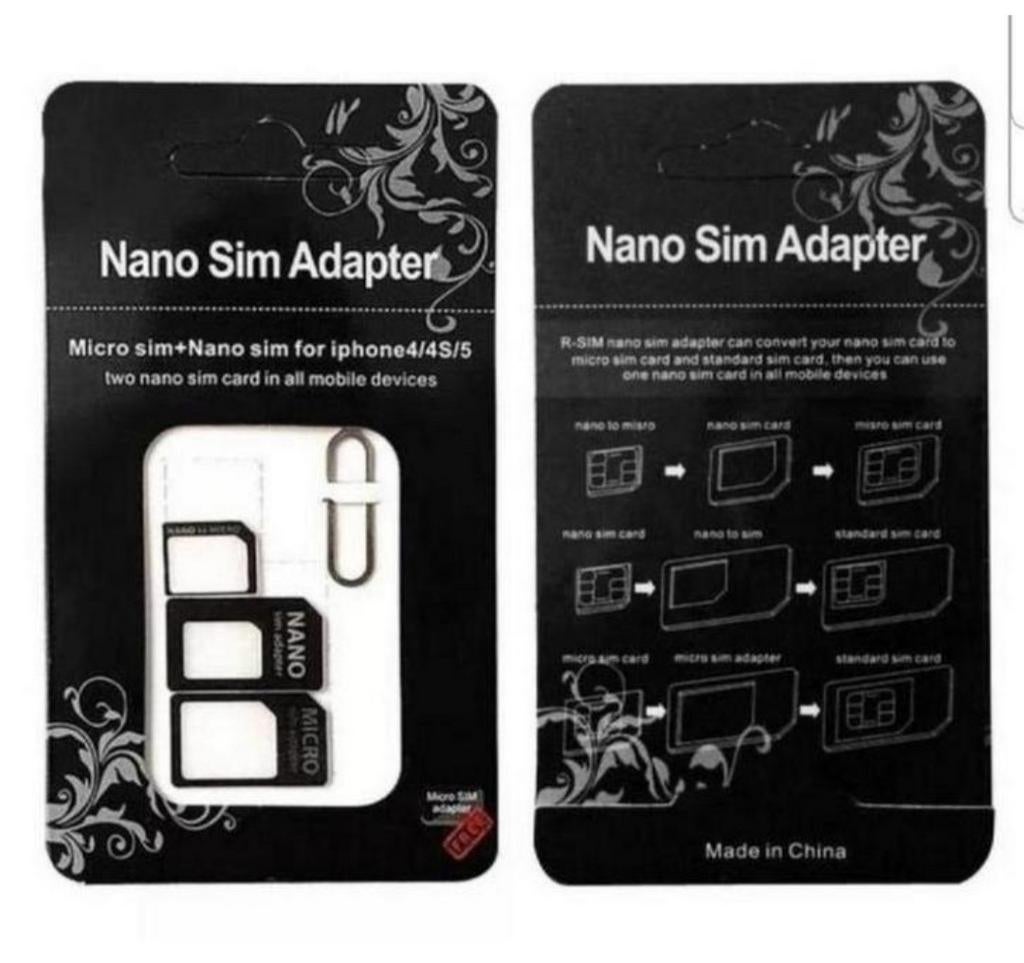 Nano sim adapter set per stuk €4,00 heb er nog maar twee van, Ophalen of Verzenden, Nieuw, Overige typen