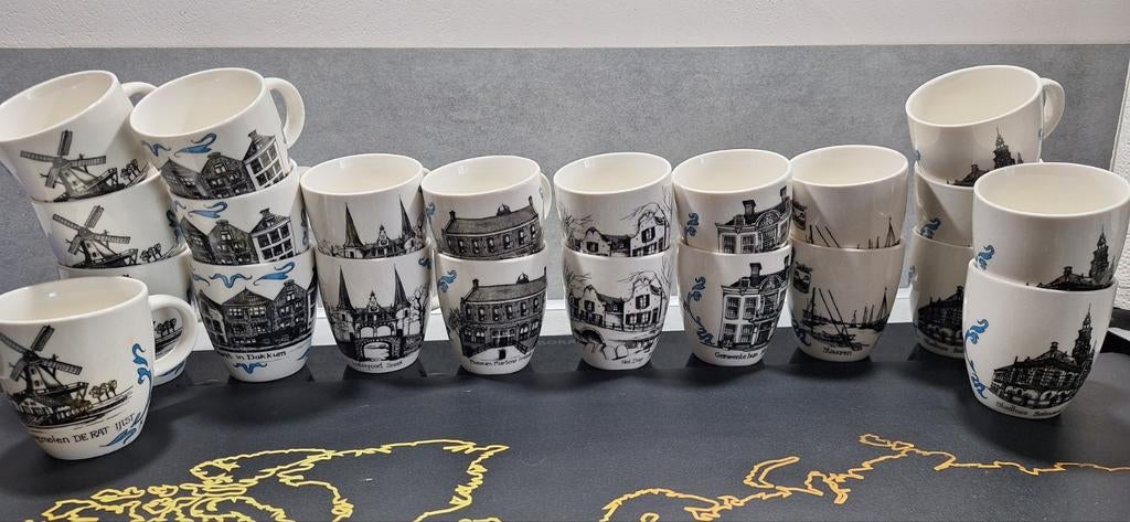 Elfstedentocht koffiekoppen, Ophalen of Verzenden, Nieuw, Overige stijlen, Kop(pen) en/of Schotel(s)