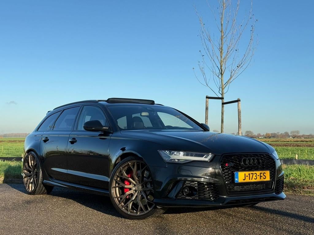 Audi A6 RS6 | Bang | HUD | Trekhaak | Milltec |, Blauw, 120 €/maand, Stationwagon, Particulier