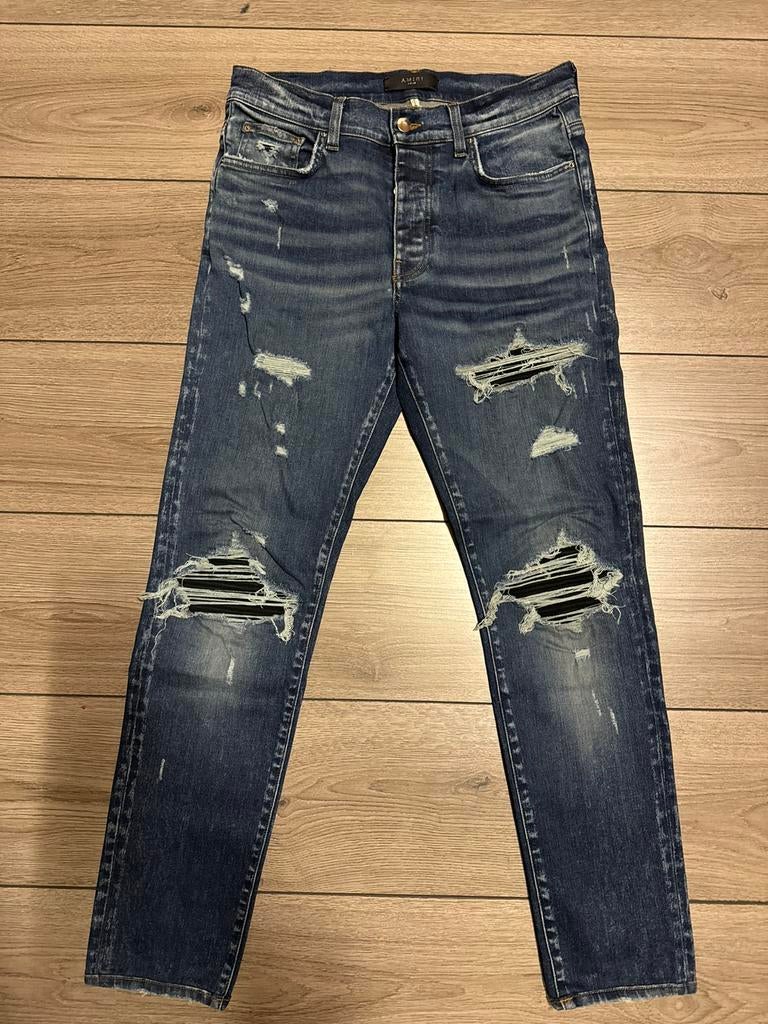 Amiri jeans, Kleding | Heren, Spijkerbroeken en Jeans, Zo goed als nieuw, W33 - W34 (confectie 48/50), Blauw, Ophalen of Verzenden