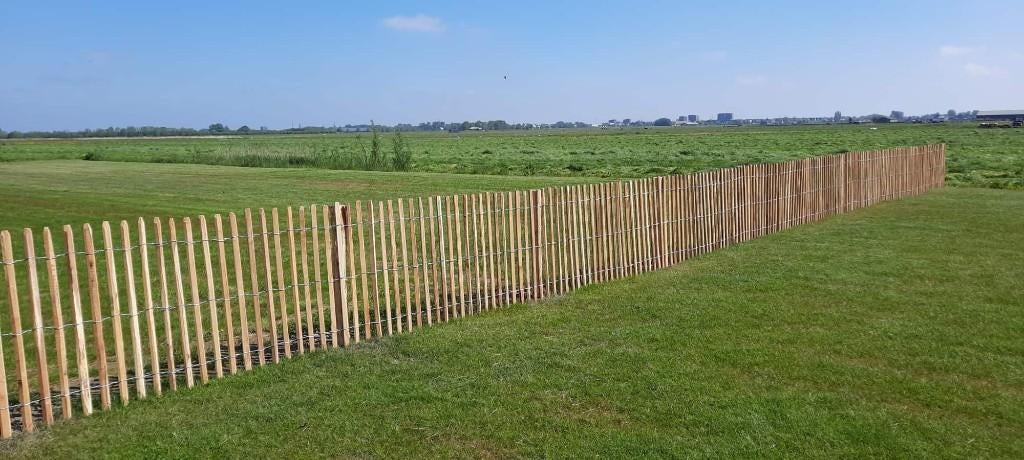 Schapenhekwerk Robinia/Frans hekwerk  Drents schapenhek, Tuin en Terras, Tuinhekken en Hekwerk, Ophalen, Met poort, Nieuw, Tuinhek