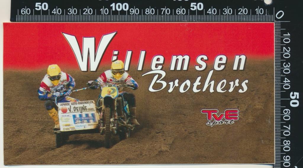 Sticker: Willemsen Brothers, Ophalen of Verzenden, Zo goed als nieuw, Auto of Motor