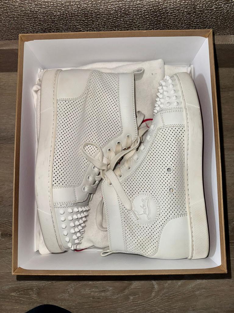 Christian Louboutin sneaker maat 38, Kleding | Dames, Schoenen, Ophalen of Verzenden, Zo goed als nieuw, Wit, Sneakers of Gympen