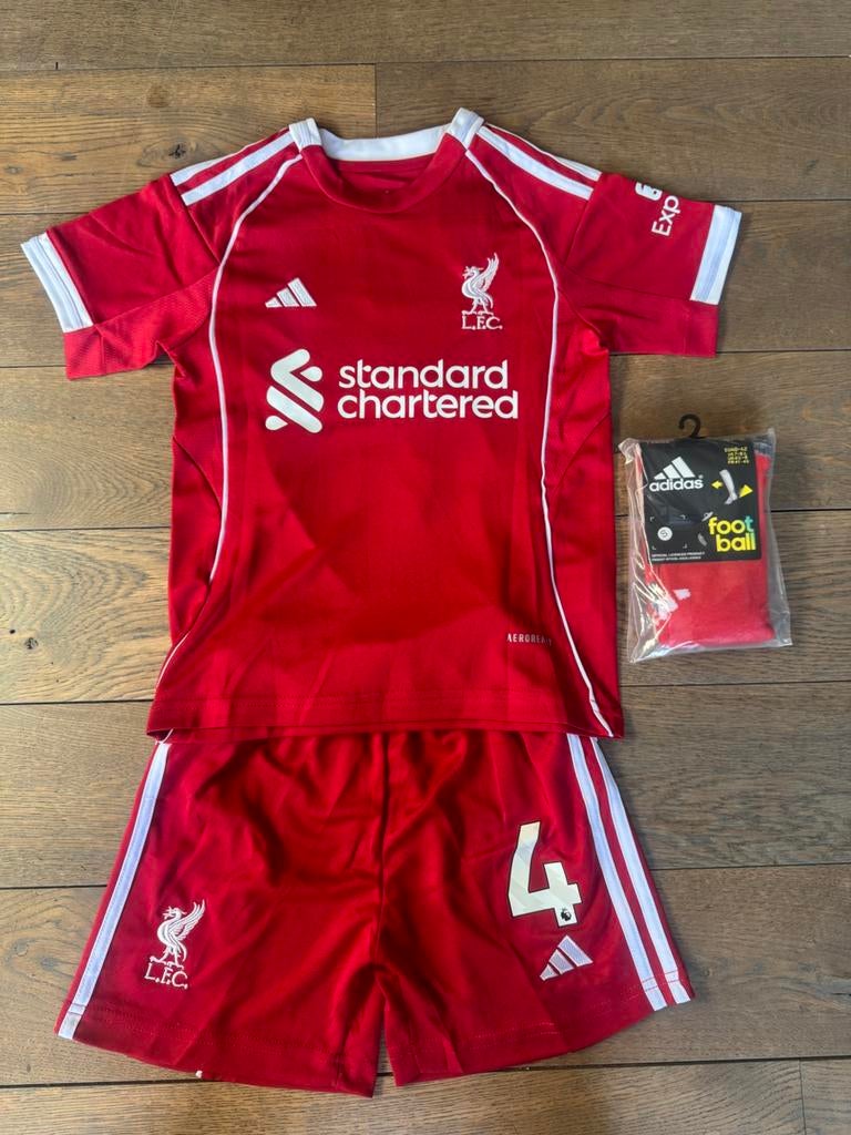 Liverpool thuis tenue nieuw Virgil van Dijk 25/26 voetbal, Maat XS of kleiner, Ophalen of Verzenden, Nieuw, Shirt