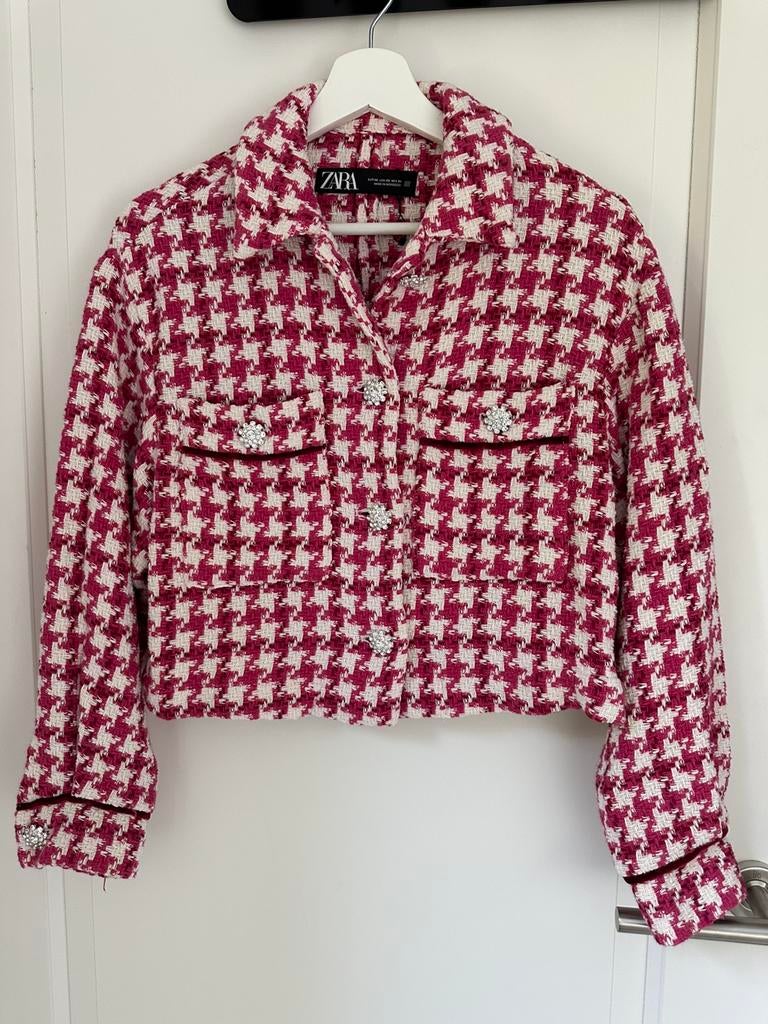 Leuk jasje van de Zara, maat XS valt als een S, Ophalen of Verzenden, Zo goed als nieuw, Roze