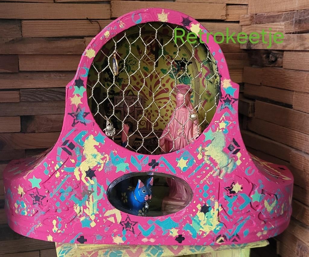 Mexicaans/Gedenkkastje/Altaarkastje/Kastje/Nicho, Ophalen of Verzenden