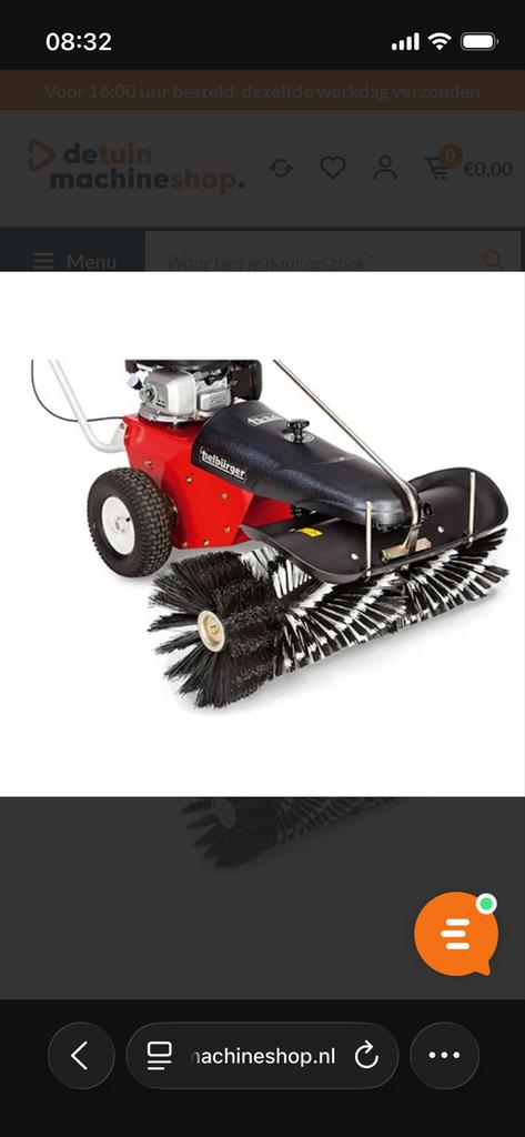 Tielburger straatborstel 120cm - 3/4 x  gebruikt, Ophalen of Verzenden, Zo goed als nieuw, 90 tot 120 cm