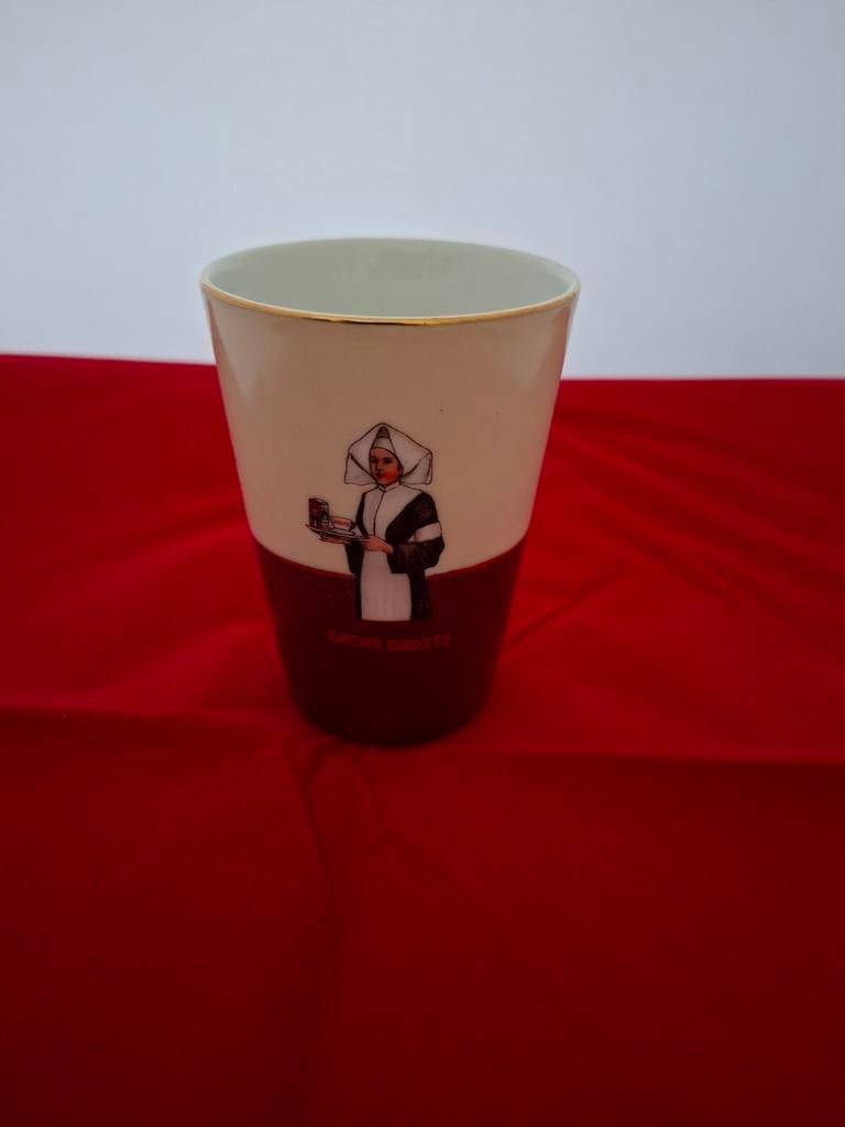 Vintage Cacao droste beker, Gebruikt, Ophalen of Verzenden, Overige stijlen, Kop(pen) en/of Schotel(s)