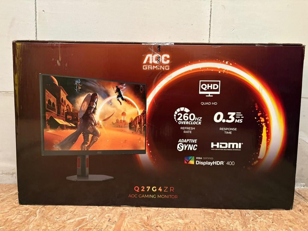 AOC Q27G4ZR 27" QHD 240Hz Gaming Monitor, Computers en Software, Monitoren, Gaming, IPS, In hoogte verstelbaar, Apex Electronics