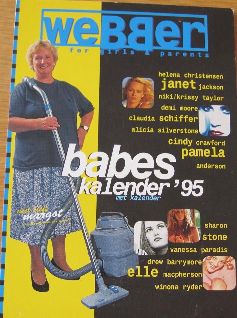 Webber Babes kalender 1995 op ansichtkaart - nieuw, Verzamelen, Verzenden, 1980 tot heden, Ongelopen, Overige thema's