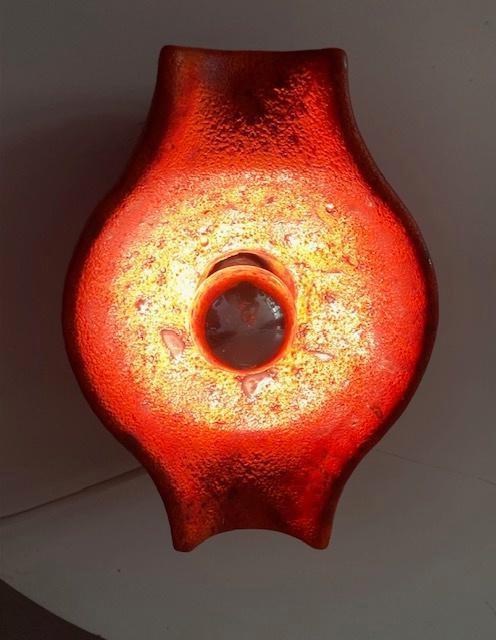 Vintage keramiek wandlamp  cari zalloni., Ophalen of Verzenden, Gebruikt, Overige materialen