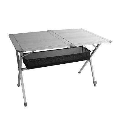 Roltafel Aluminium 140 x 80 x 70 cm (l x b x h)., Caravans en Kamperen, Kampeermeubelen, Campingtafel, Www.kampeerkoopje.nl, Info@kampeerkoopje.nl