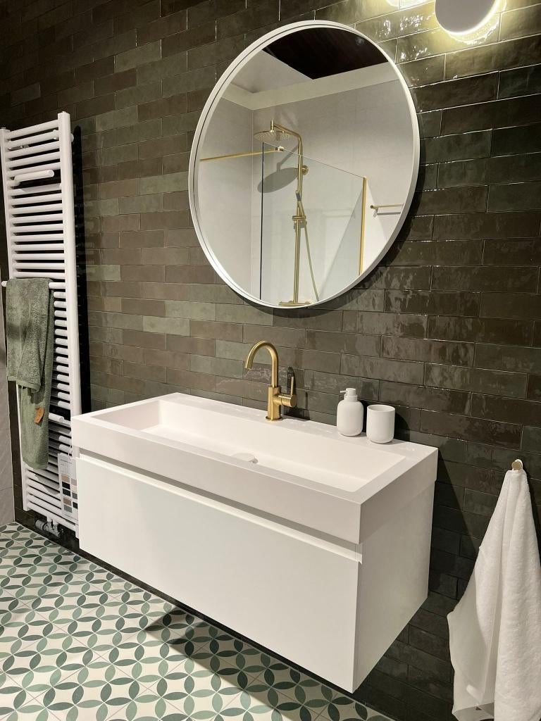 Badmeubelcombinatie Sanibell, Huis en Inrichting, Badkamer | Badkamermeubels, Ophalen, Overige typen, Nieuw, 50 tot 100 cm