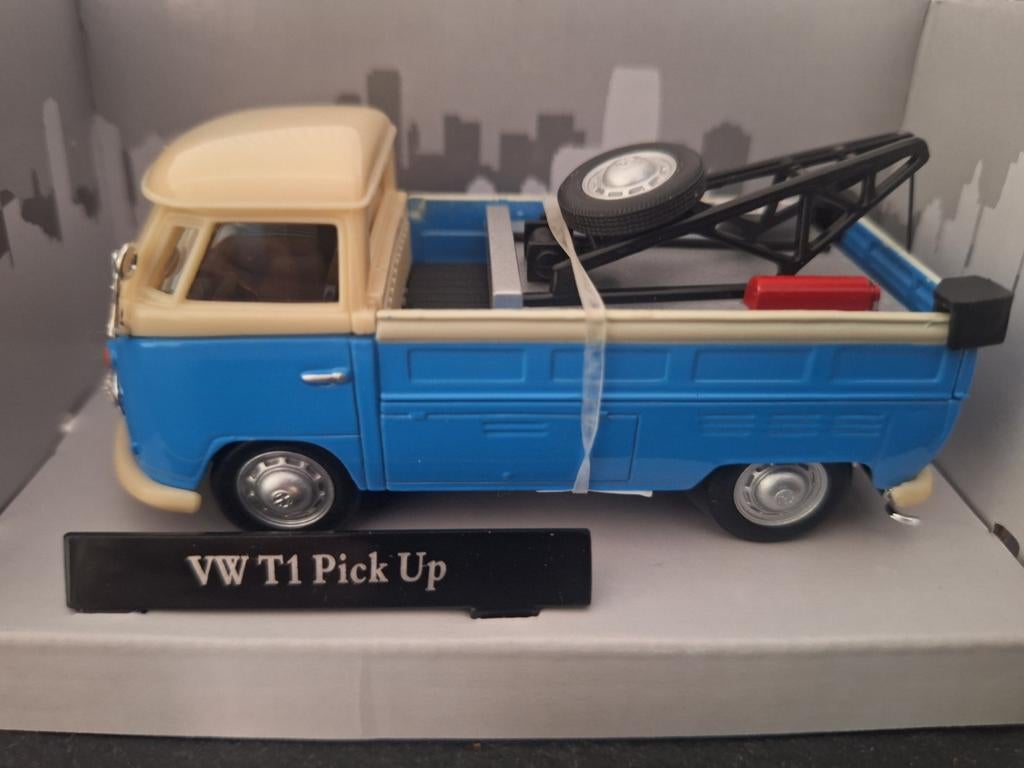 Volkswagen T1 Pick-up Tow Truck Schaal 1:43, Overige merken, Auto, Nieuw, Cararama