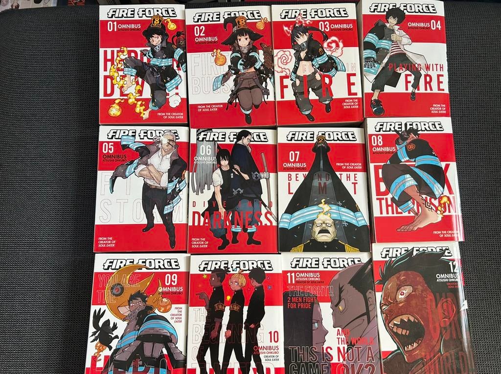 Manga | fire force | omnibus | volledige serie, Boeken, Complete serie of reeks, Ophalen of Verzenden, Zo goed als nieuw, Japan (Manga)