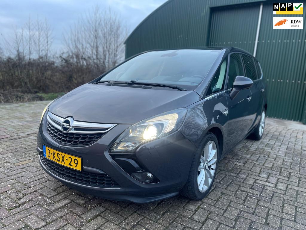 Opel Zafira Tourer 1.4 Cosmo AUTOMAAT! 1e eig/Dealer onderh/, Auto's, Opel, Gebruikt, Zwart, 4 cilinders, Bedrijf