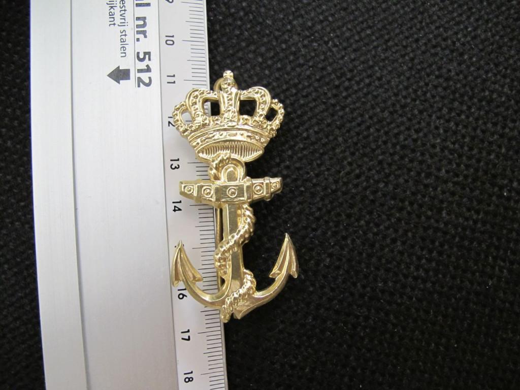 Embleem / Baretembleem Koninklijke Marine Nieuwe staat, Verzamelen, Ophalen of Verzenden, Marine, Nederland, Embleem of Badge