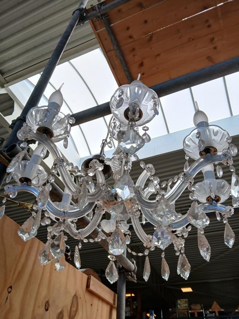Decoratieve kroonluchter - Estafette Harlingen, Huis en Inrichting, Lampen | Kroonluchters, Ophalen, Gebruikt, Kunststof, Modern klassiek