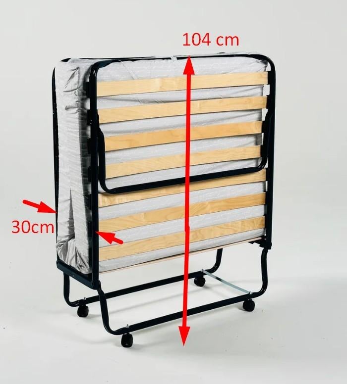 Logeer bed frame opklapbaar, Ophalen, 190 cm of minder, Zo goed als nieuw, 80 cm