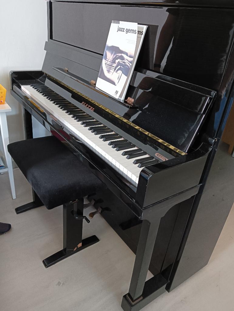 Piano Pleyel, Muziek en Instrumenten, Piano's, Ophalen, Gebruikt, Zwart, Piano