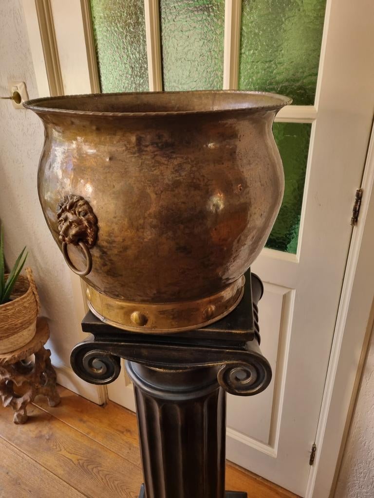 Extra grote cachepot bloempot, Antiek en Kunst, Ophalen, Koper