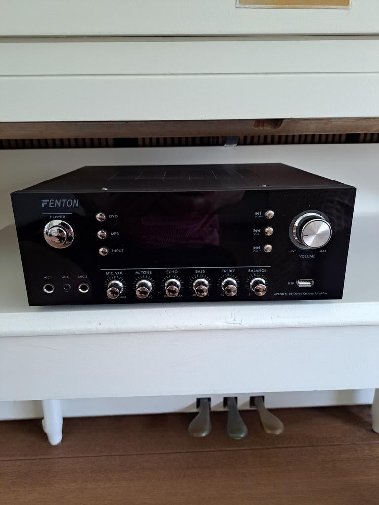 Fenton Karaoke Versterker - Compact en Krachtig, Overige merken, Ophalen of Verzenden, Zo goed als nieuw, 120 watt of meer
