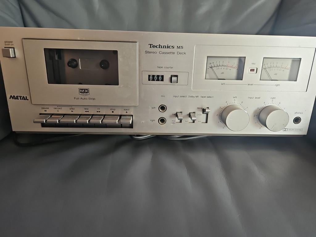 Technics M5 Stereo Cassettedeck - Vintage Audio, Ophalen, Enkel, Overige merken, Tiptoetsen