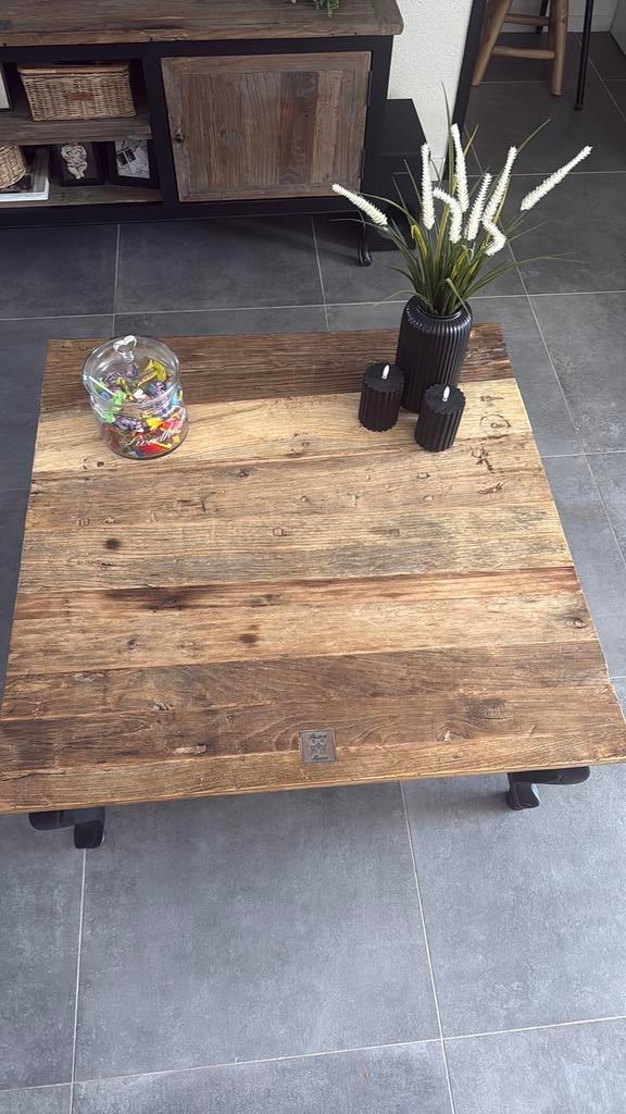 Riviera maison Salontafel, Ophalen, 50 tot 100 cm, Riviera maison, Vierkant