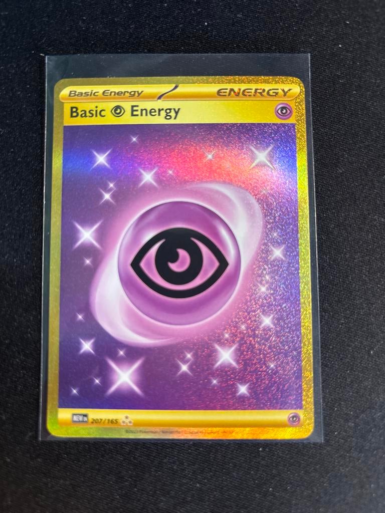 Basic Energy Psychic 207/165 | NM | Scarlet&Violet 151, Ophalen of Verzenden, Zo goed als nieuw, Losse kaart, Foil
