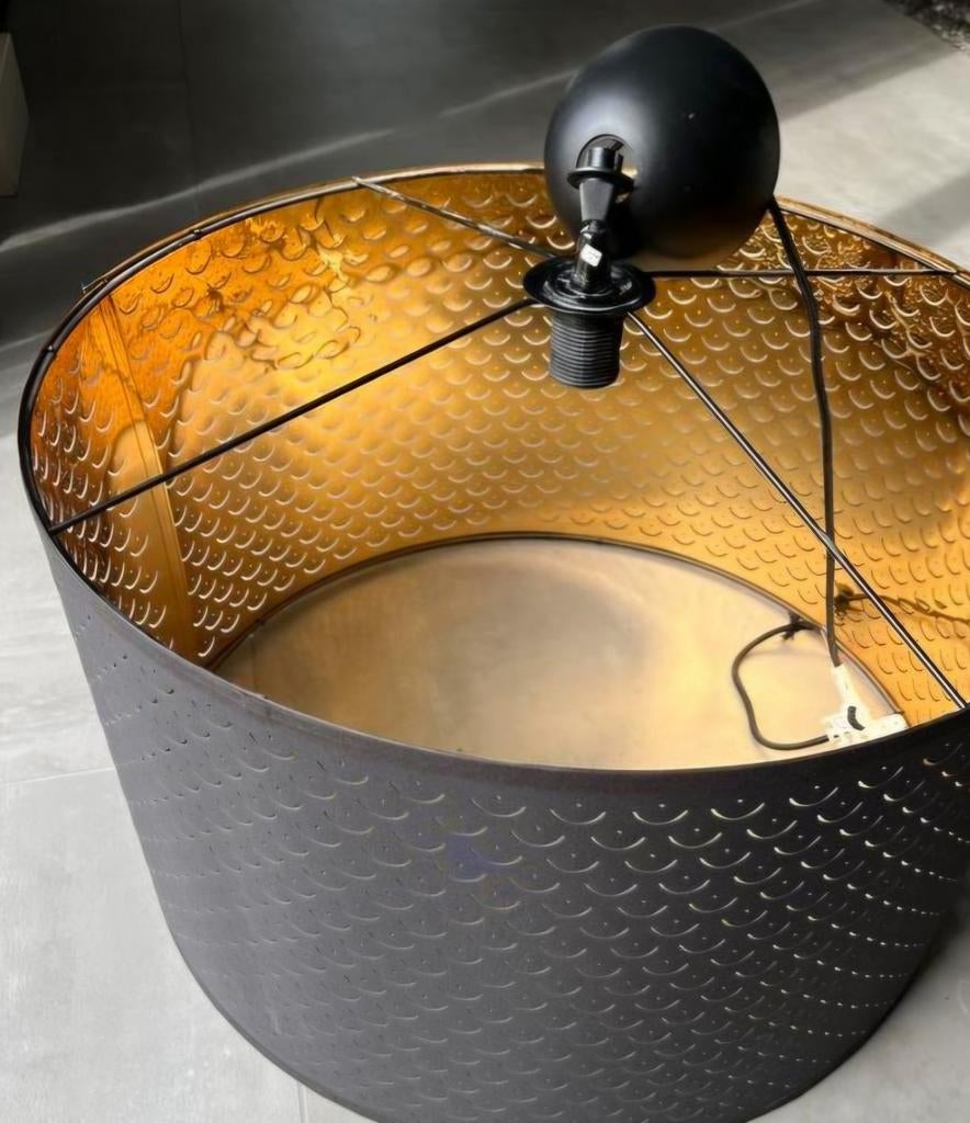 Ikea Nymö lampenkap, zwart/messingkleur, Ophalen, Gebruikt, Metaal, Minder dan 50 cm