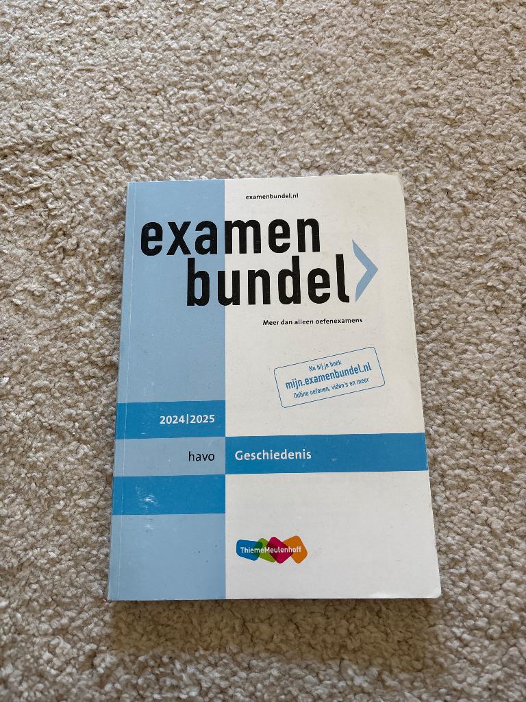 examen bundel geschiedenis, Boeken, Schoolboeken, Ophalen, Zo goed als nieuw, HAVO, Geschiedenis