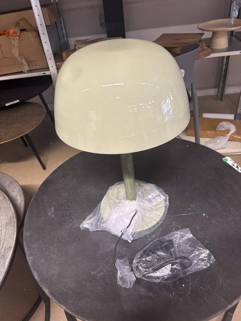 Light & Living - Tafellamp MARIVET - Ø25x37 cm - Groen, Huis en Inrichting, Lampen | Tafellampen, Ophalen, -, -, Zo goed als nieuw