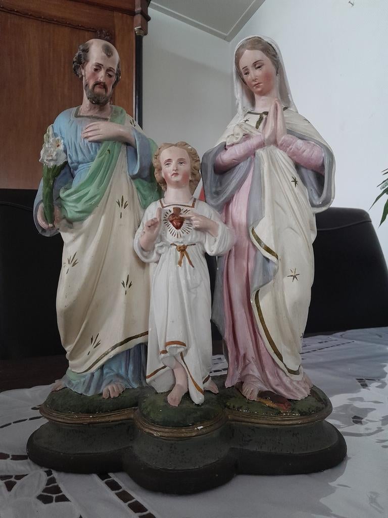 Heilige Familie Beeld - Jozef, Maria en Jezus, Antiek en Kunst, Ophalen of Verzenden