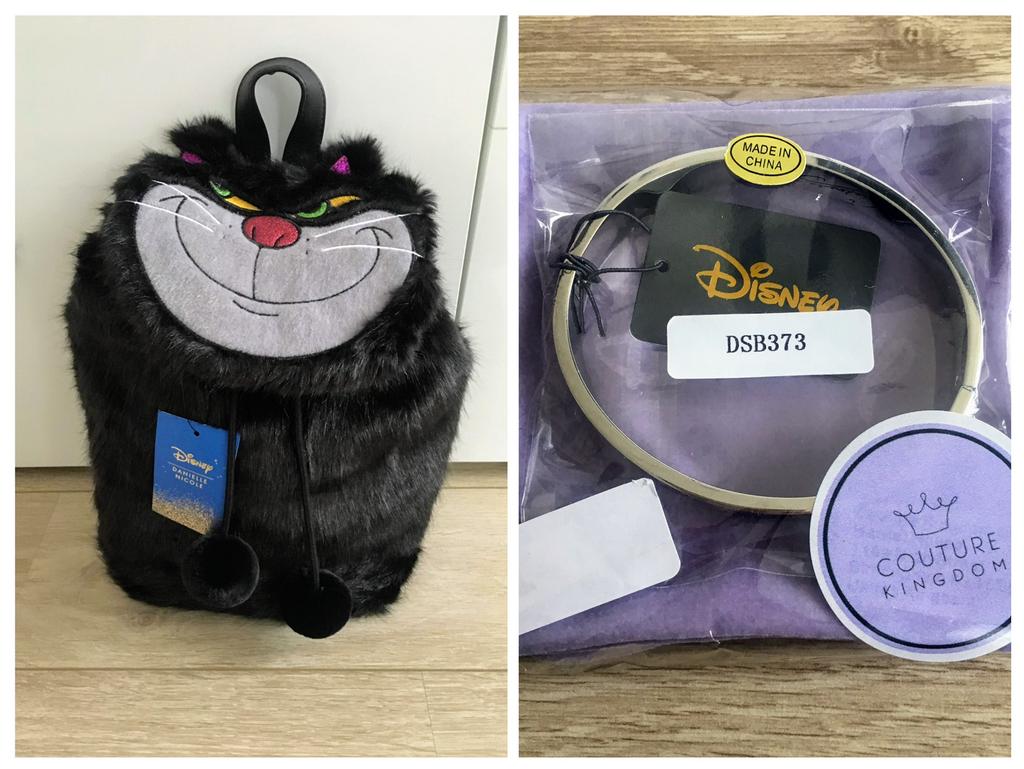 Disney villains Daniëlle Nicole Lucifer rugtas & armband, Verzamelen, Disney, Ophalen, Assepoester of Belle, Nieuw, Tas, Koffer of Zak