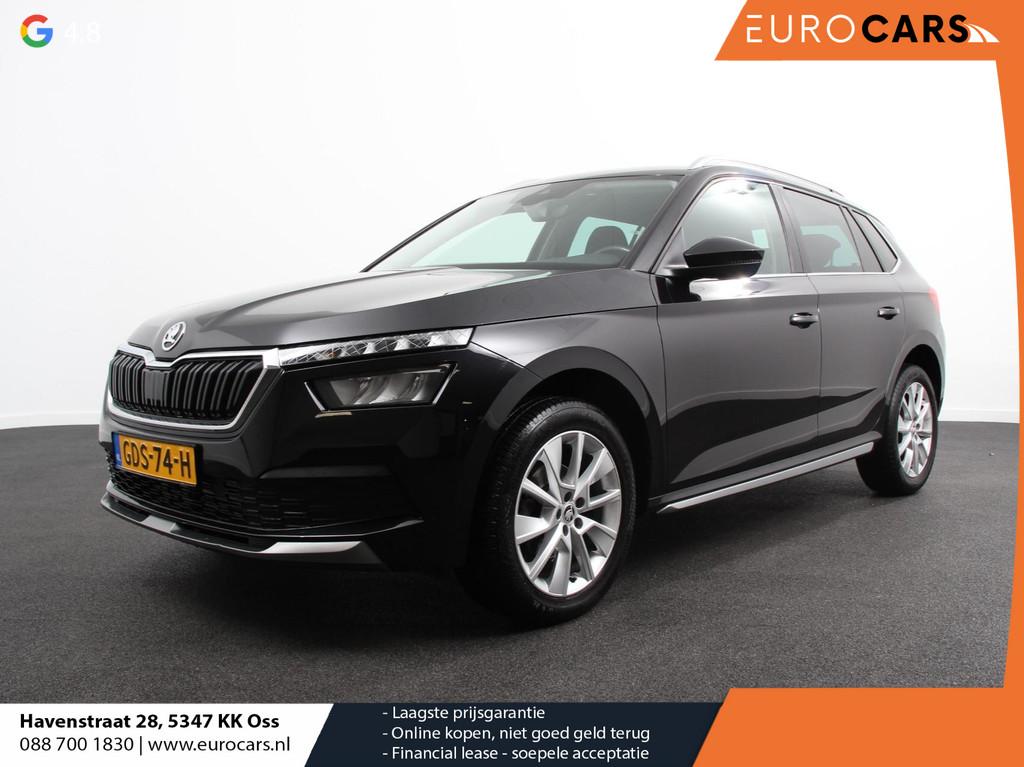 Skoda Kamiq 1.0 TSI 110pk DSG Style | Navigatie | Apple Carp, Gebruikt, Zwart, Bedrijf, 3 cilinders