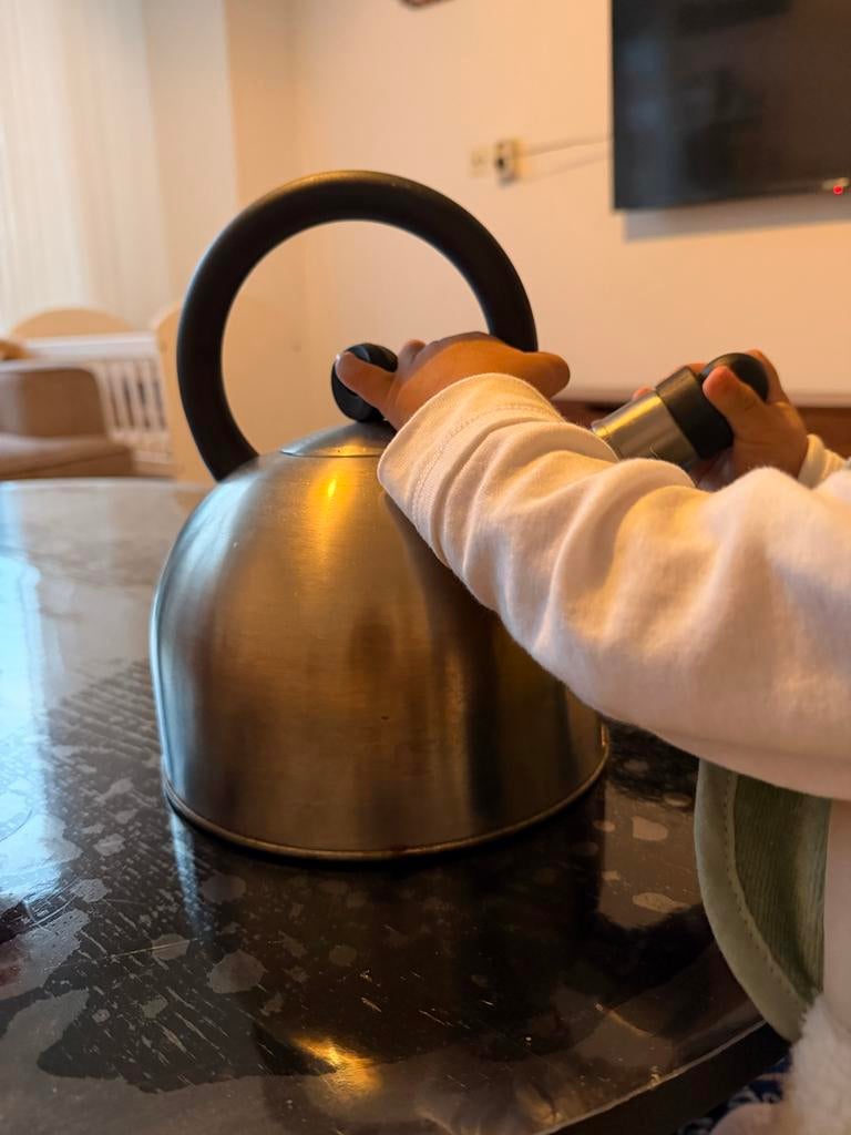 RVS fluitketel - Gebruikt maar functioneel, 1 tot 2 liter, Ophalen of Verzenden, Gebruikt, Rvs