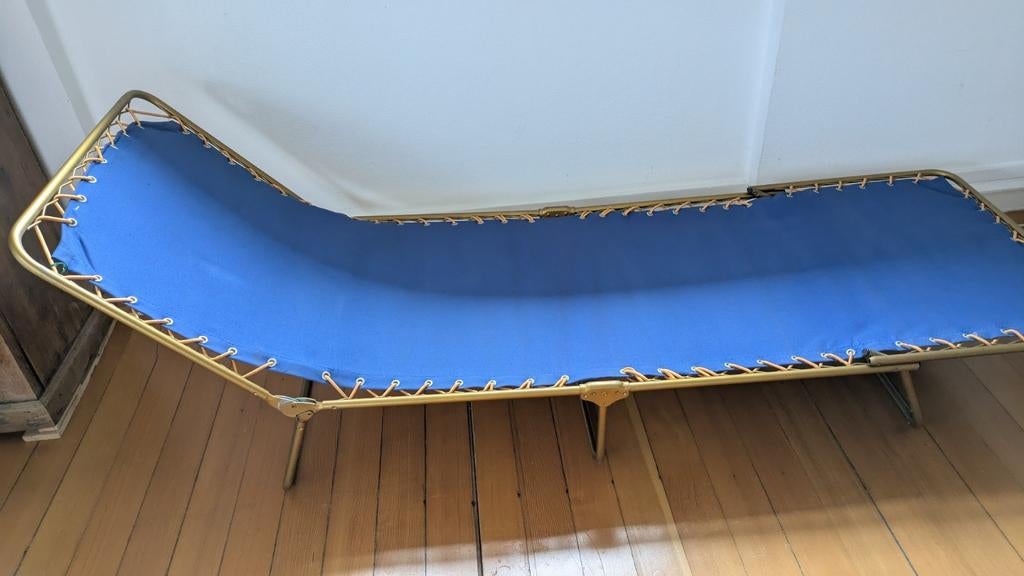 Lafuma Retro Vintage kampeerbed stretcher ligbed, Ophalen of Verzenden