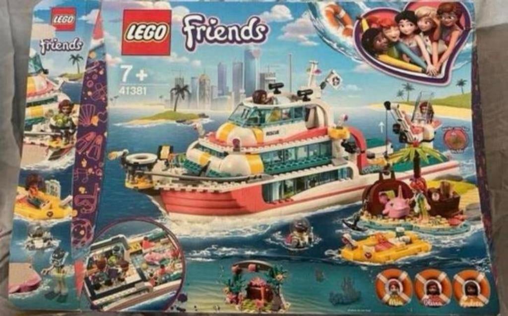 LEGO Friends 41381 Reddingsboot, Ophalen of Verzenden, Zo goed als nieuw, Complete set, Lego
