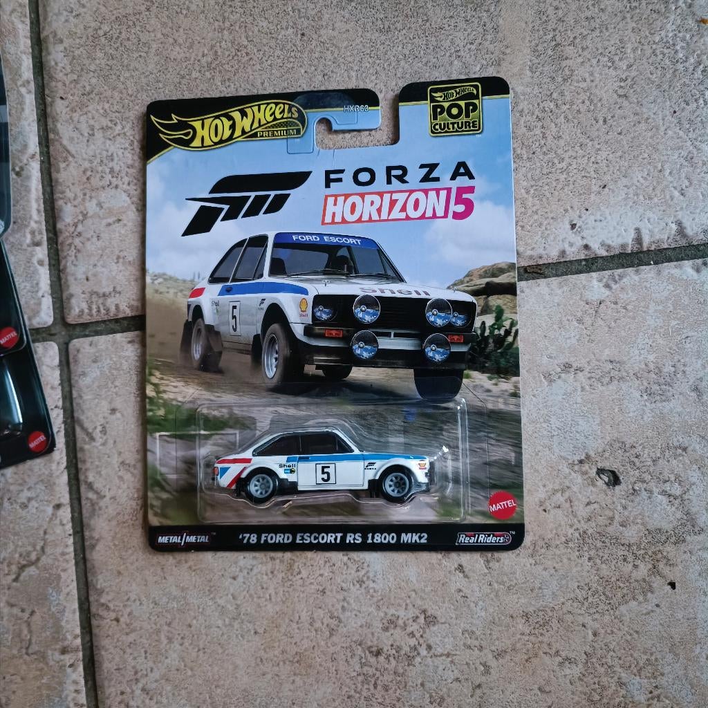 Hot Wheels 78 Ford Escort RS 1800 MK2 Pop Culture Forza Hori, Ophalen of Verzenden, Nieuw, Auto