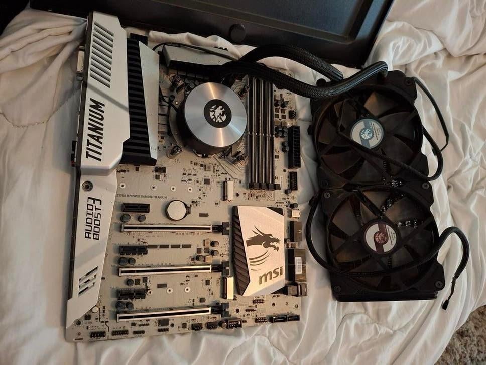 Msi z170a mpower gaming moederbord i5-6600k 3.50ghz, Computers en Software, Moederborden, Ophalen, Gebruikt, Intel, DDR4