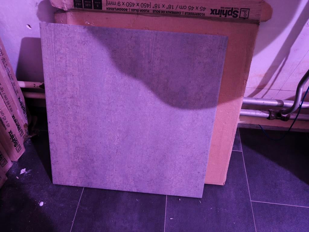 Vloertegels Sphinx 45x45 cm - Nieuw in doos, Ophalen, 40 tot 60 cm, 40 tot 60 cm, Keramiek