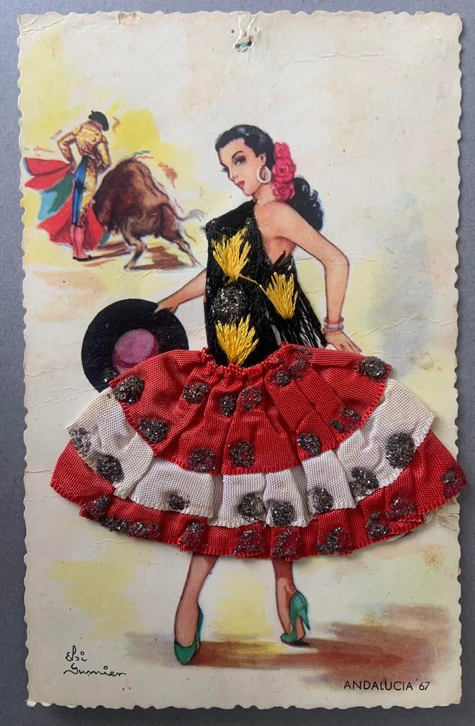 Mooie Spaanse Rokjes kaart, Ophalen of Verzenden, Voor 1920, Ongelopen