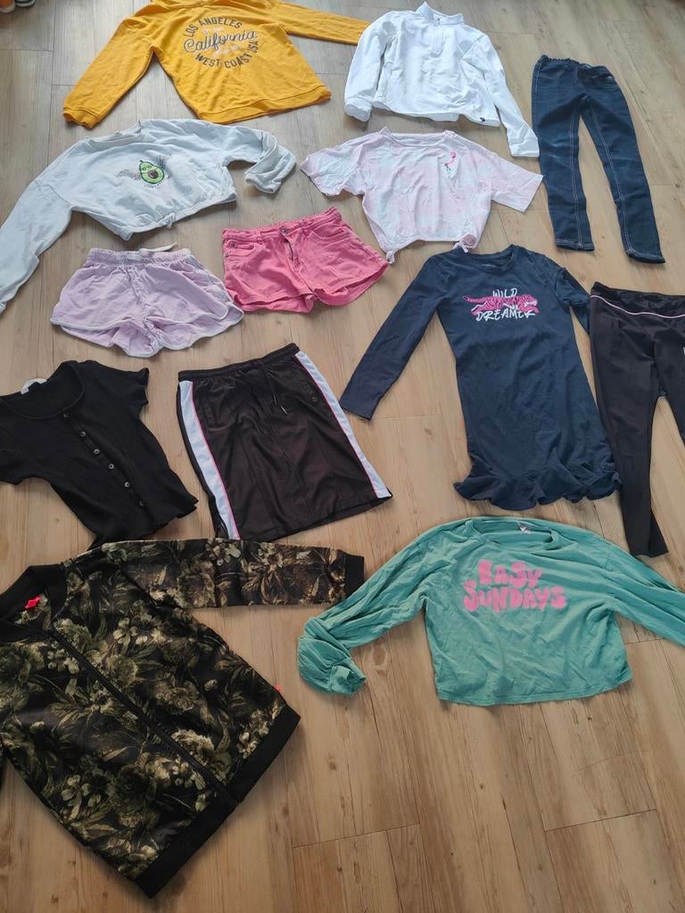 13-delig zomer kledingpakket meisje maat 146/152, Ophalen of Verzenden, Gebruikt, Meisje