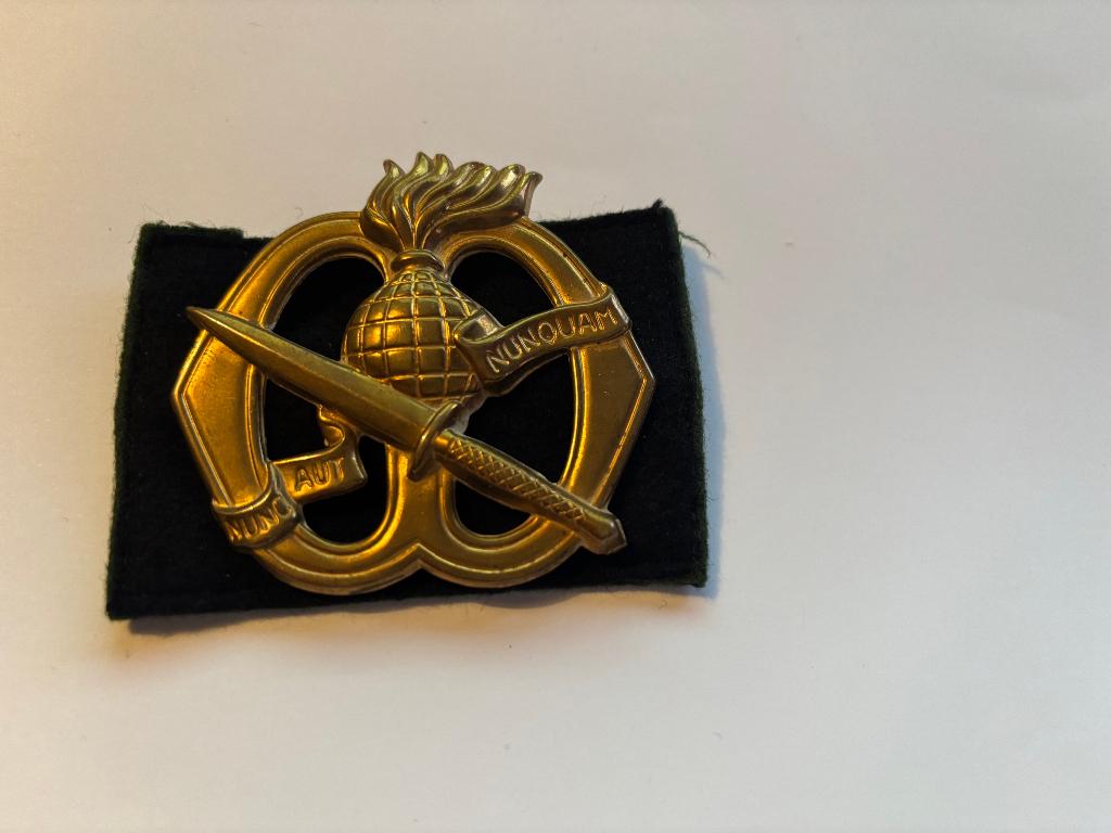 oud KCT Baret embleem met split pin sluiting, Verzenden, Landmacht, Nederland, Kleding of Schoenen