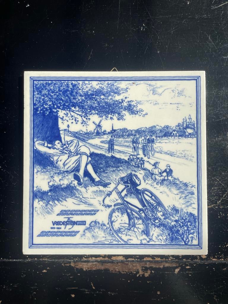 Tegeltje Vredestein fietsbanden jaren '60 - Onbeschadigd, Ophalen of Verzenden