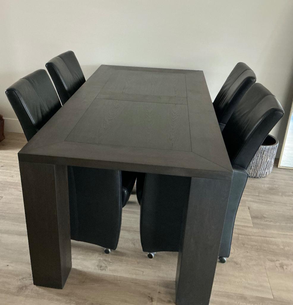 Eethoek, Huis en Inrichting, Complete eetkamers, Gebruikt, 4 tot 6 stoelen, Ophalen